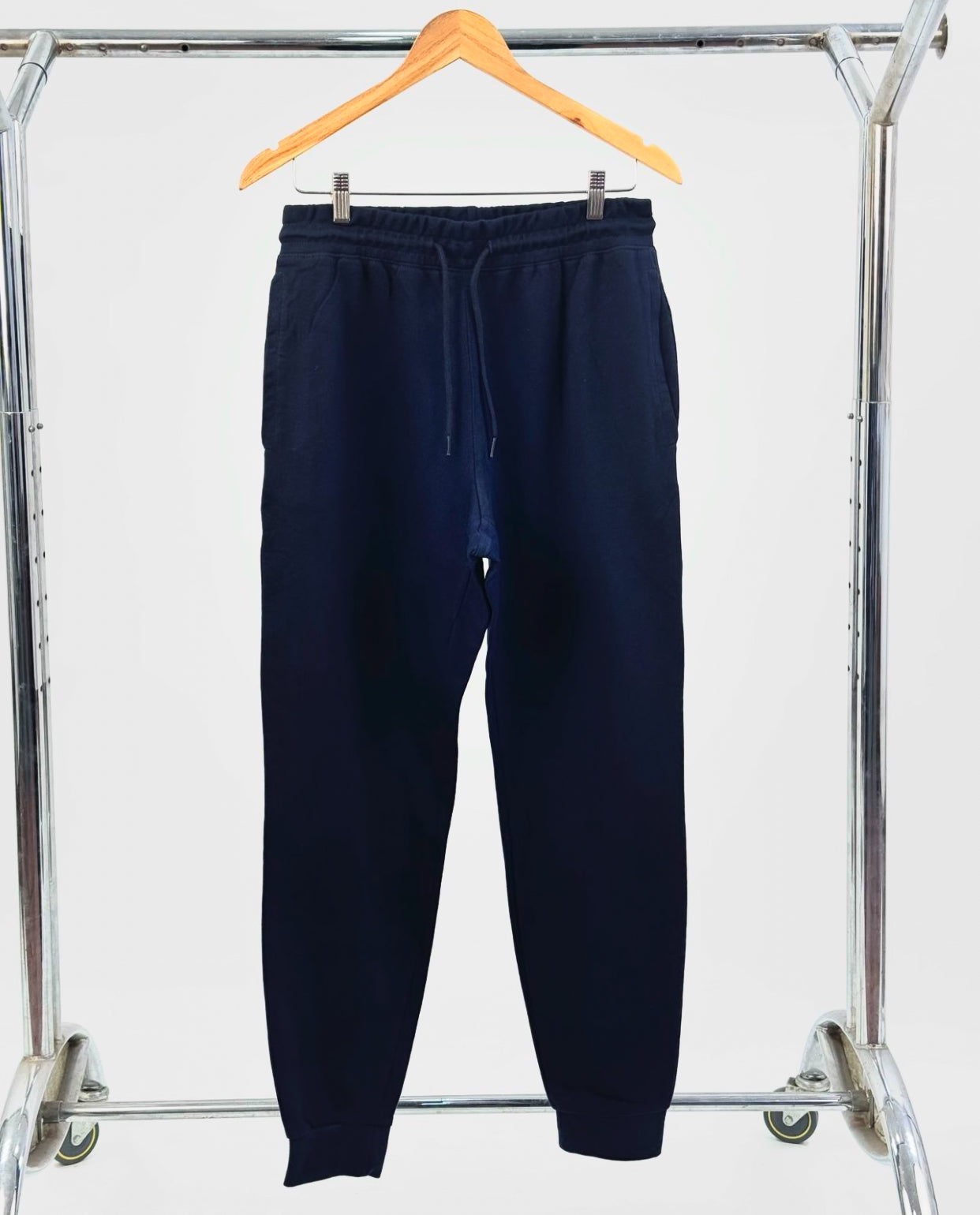 Plain jogger pant in navy