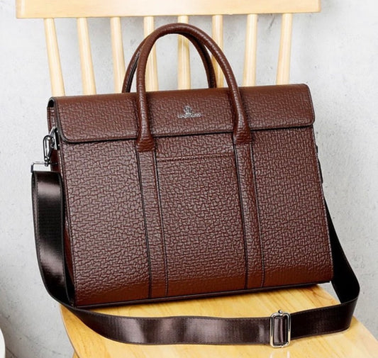 Elite port briefcase bag in brown