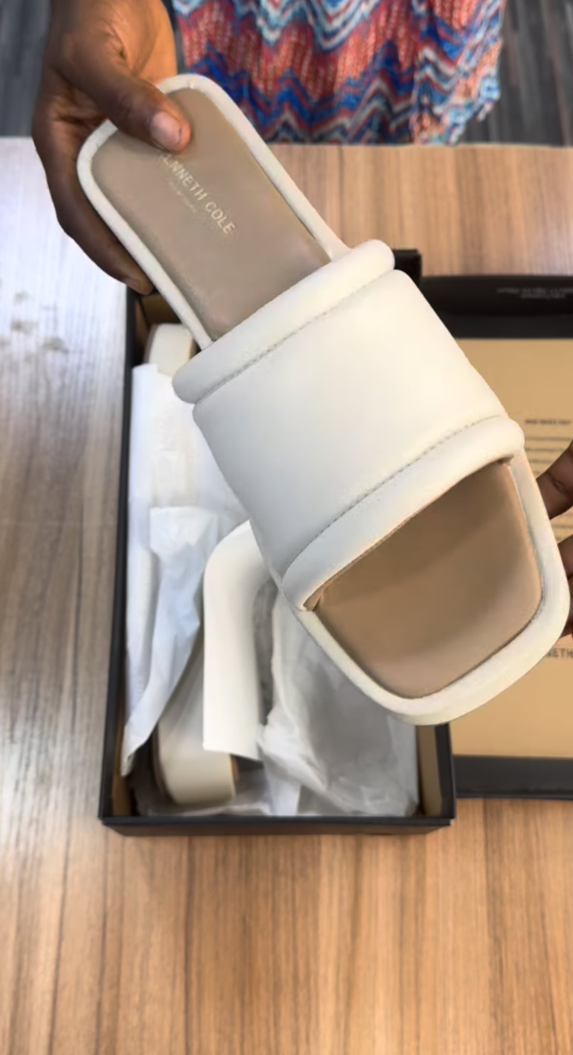 Kenneth Cole platform in beige