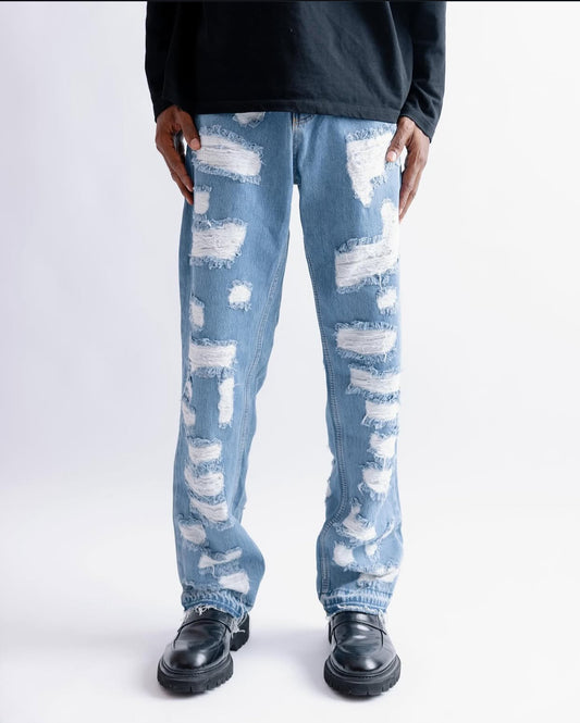 DENIM BRO RIBBED JEANS