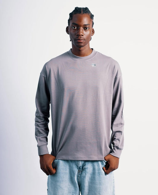 PLAIN LONGSLEEVE IN GREY
