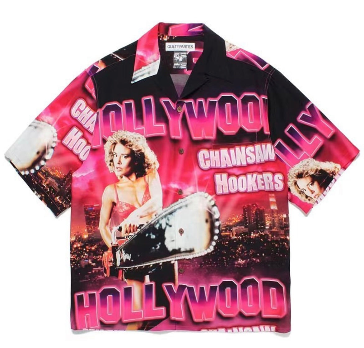 Guilty parties Hollywood chainsaw tee