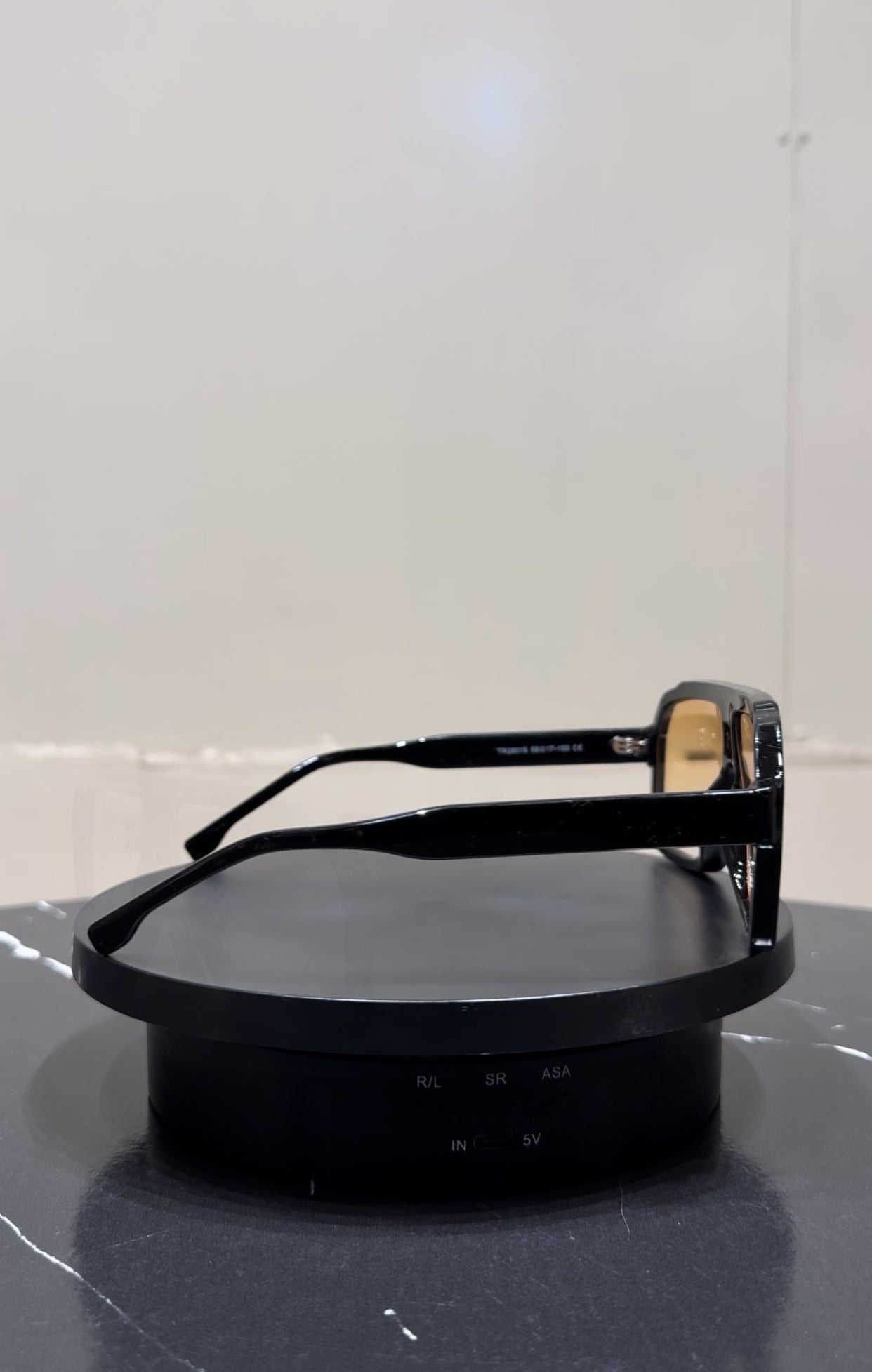 TRENDY OVERSIZED SQUARE YELLOW LENS SUNGLASSES