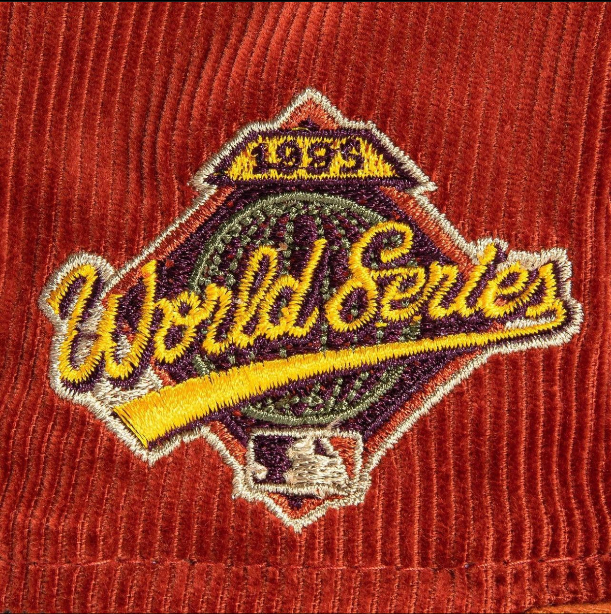 Atlantic braves 1997 World Series patch hat burnt orange (adjustable)