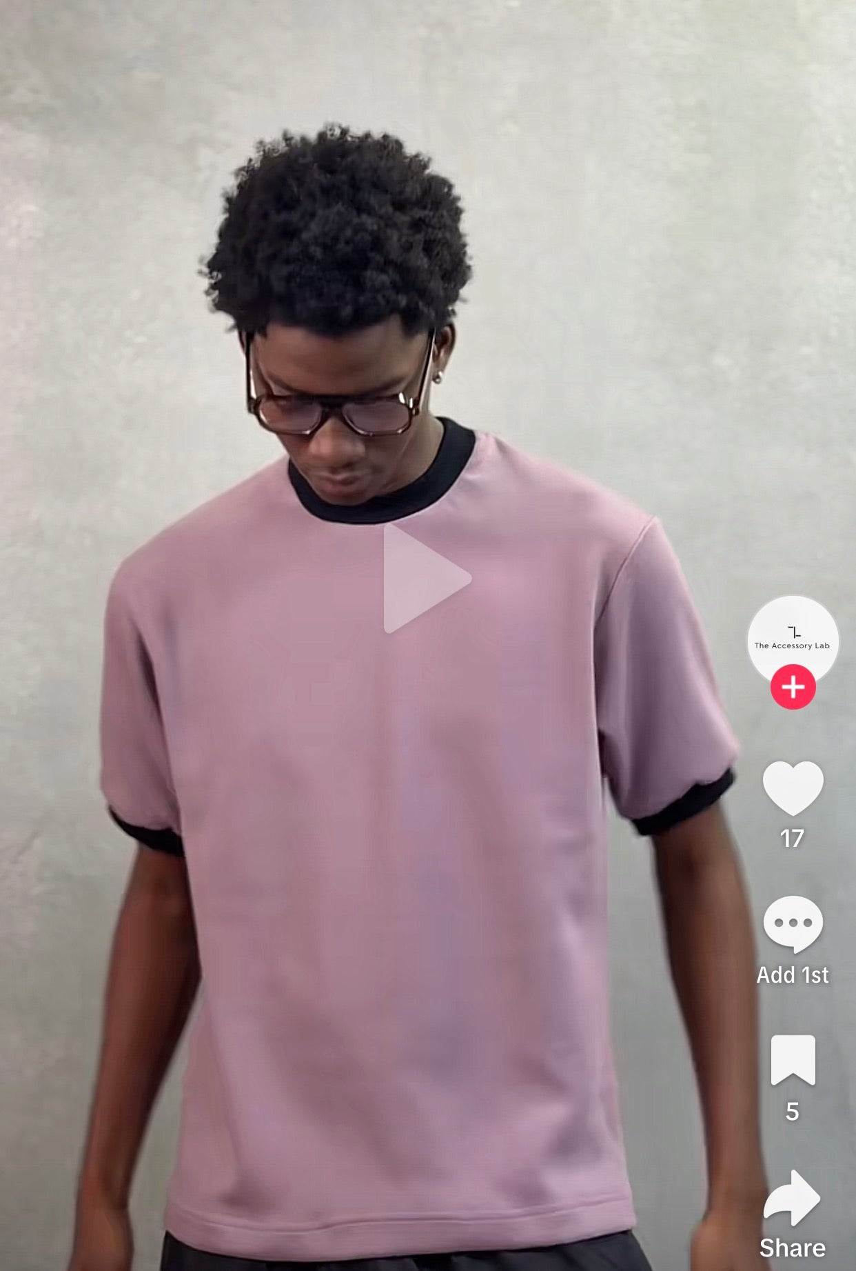 Plain Ringer tees in Mauve