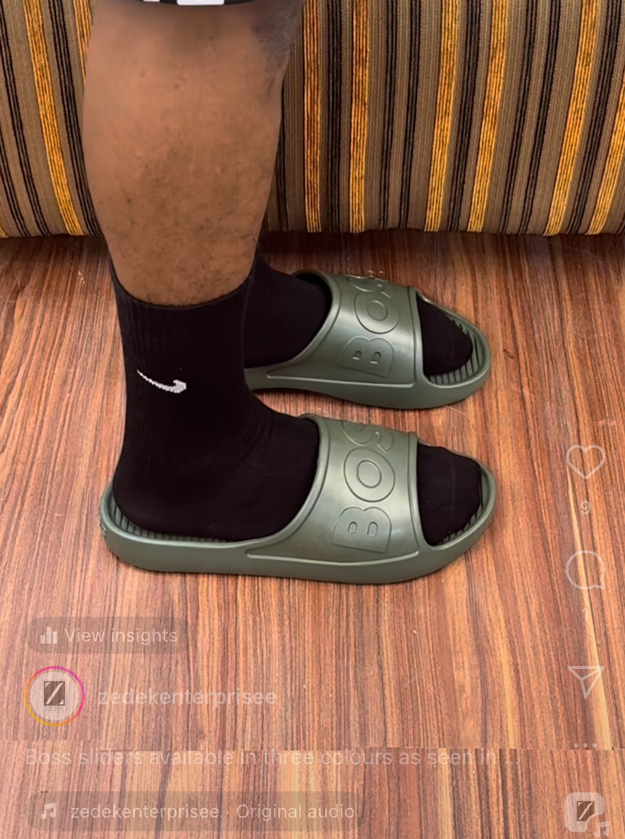 Boss slider in green