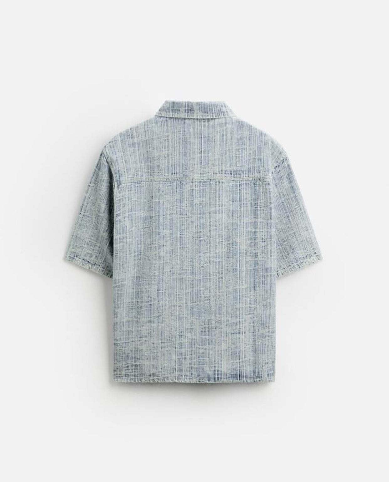 ZARA JACQUARD DENIM SHIRT