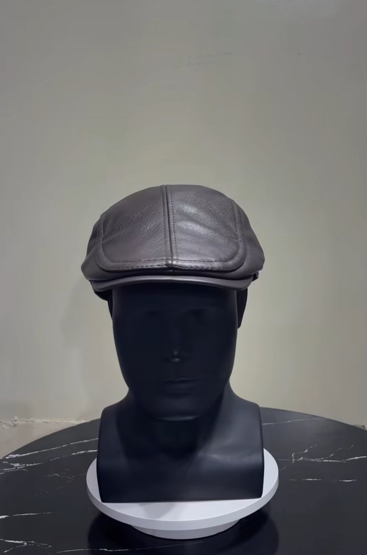 LEATHER PAPA’S CAP In Dark Brown