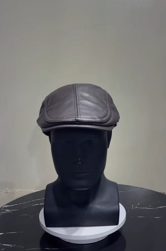 LEATHER PAPA’S CAP In Dark Brown