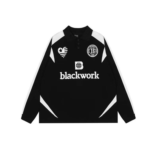 Blackwork racing longsleeve black