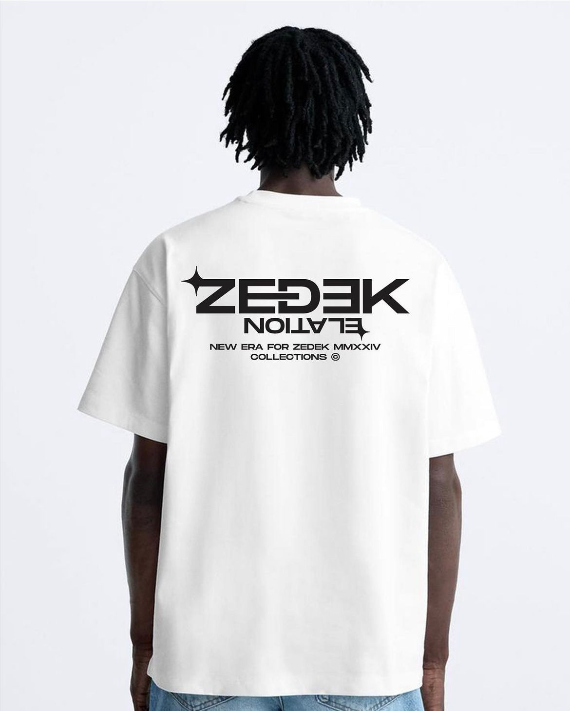 Zedek studio elation tee in white