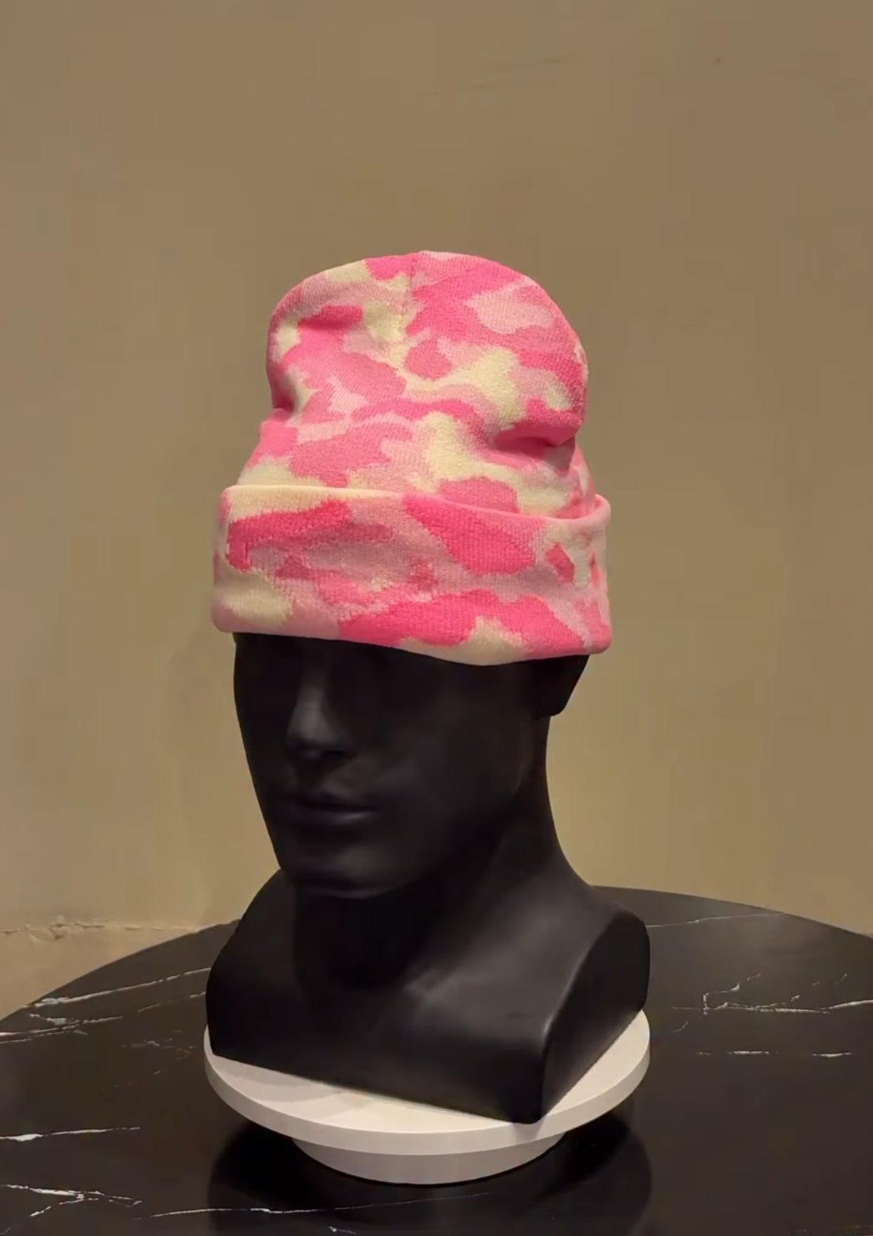PINK CAMO BEANIE 03