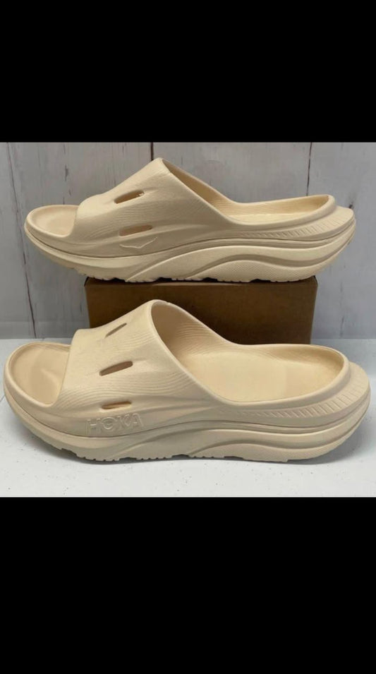 Hoka Slides In Carton Brown