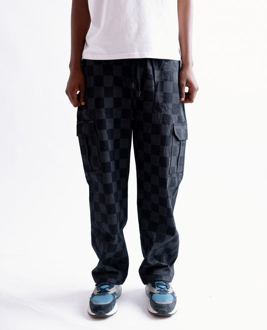 Zedek Checkered Cargo Pant