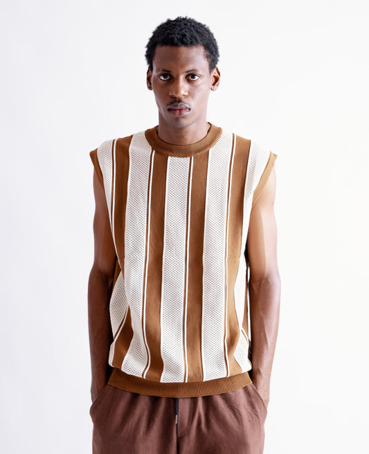 Knitted Polo Sleeveless