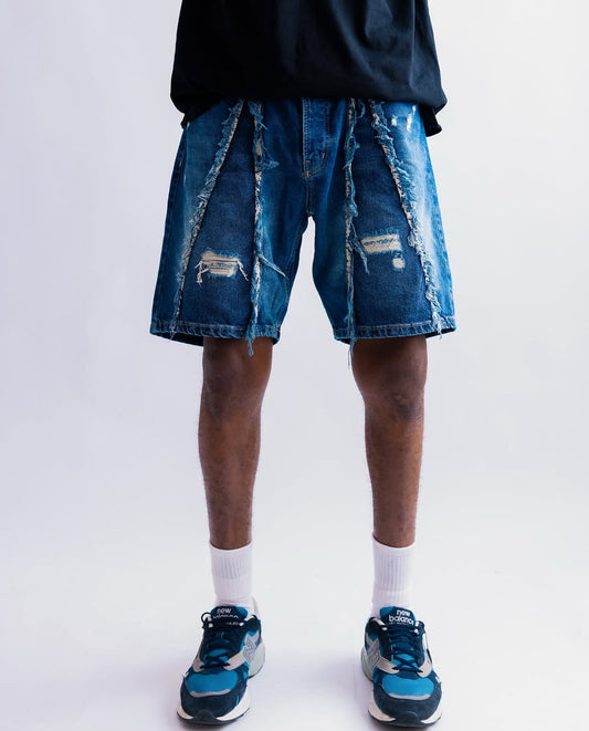 TRUE FRAY EDGE DENIM SHORT