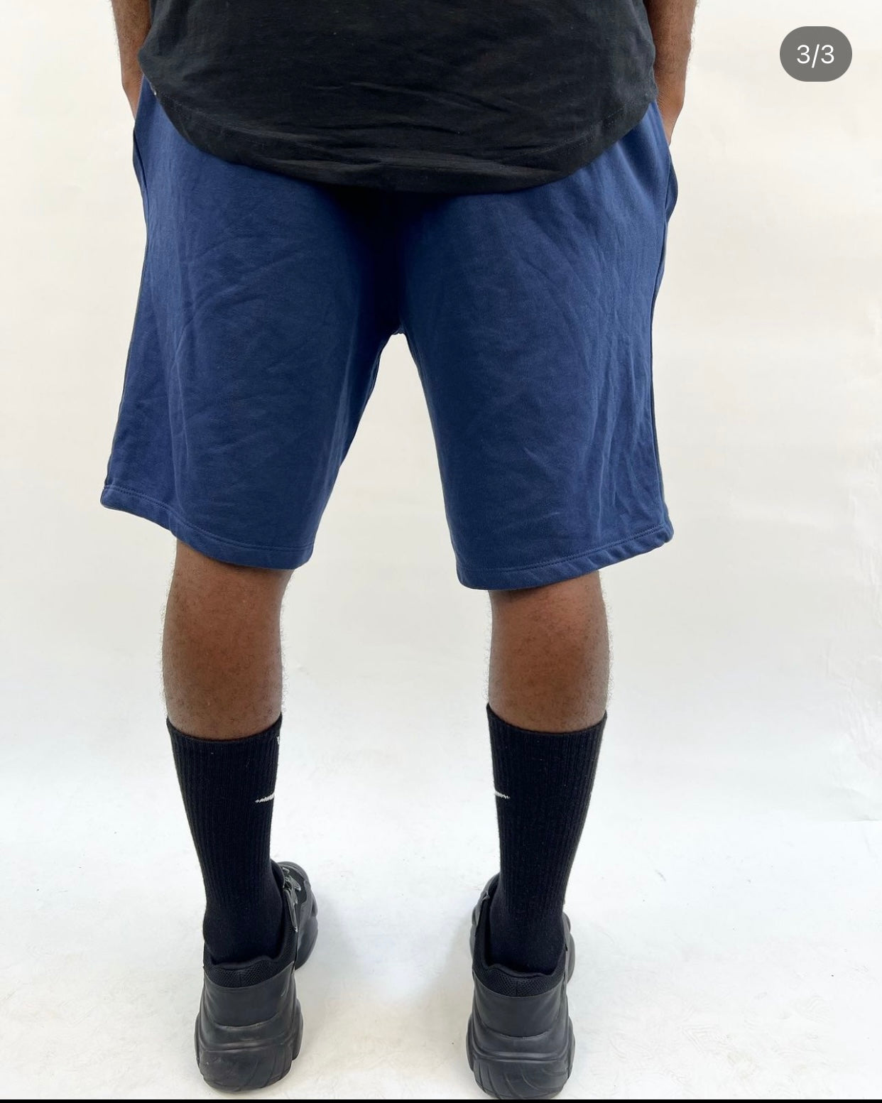 4F sweat short in navy