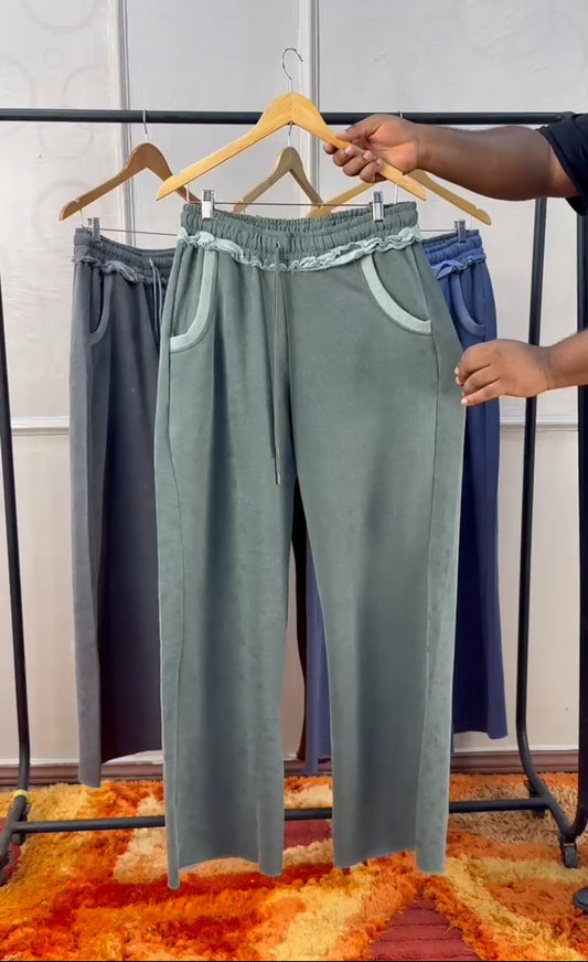 Baseless Jogger in Green Acid