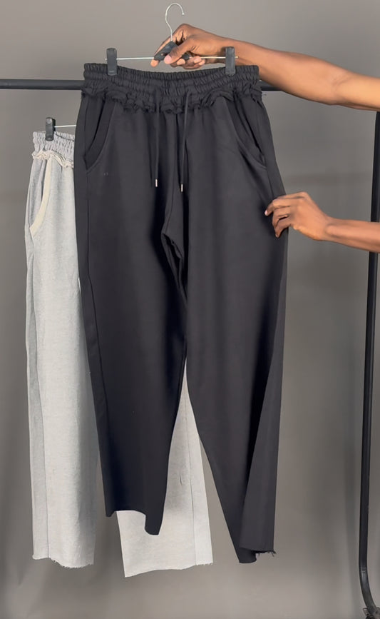 Zedek baseless jogger in black