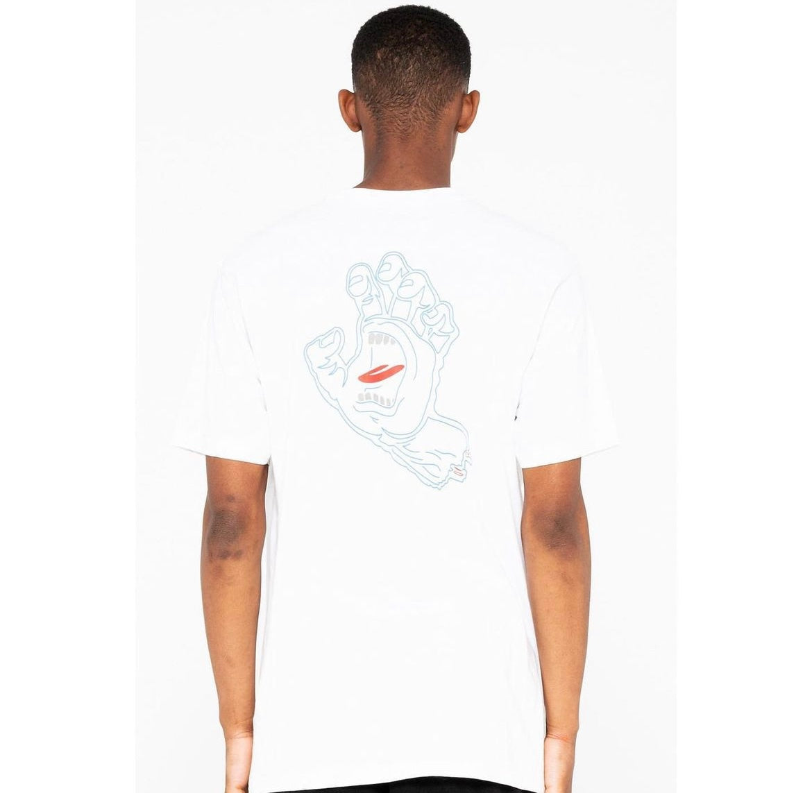 santa cruz melting hand tshirt In white