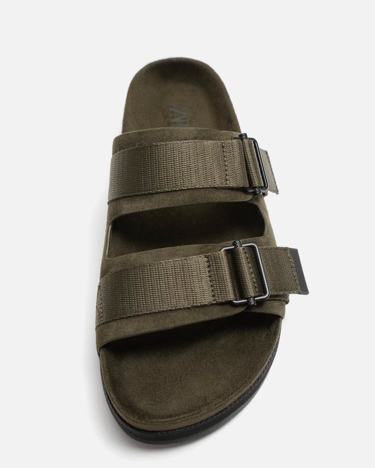 ZARA DOUBLE STRAP LEATHER SANDALS