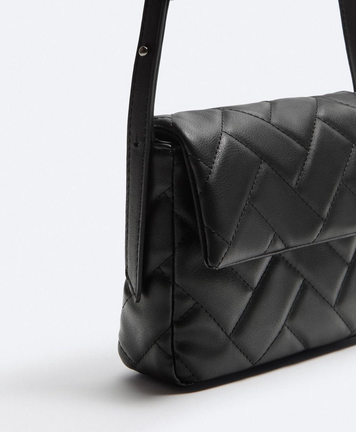 Zara quilted crossbody bag with flap