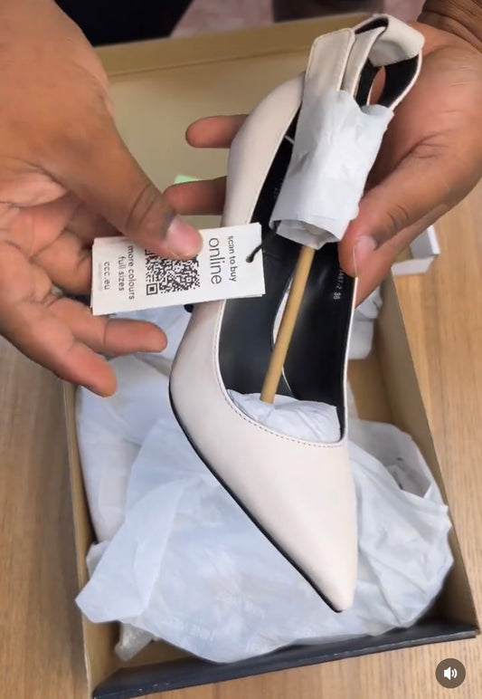 Nine West heels in white