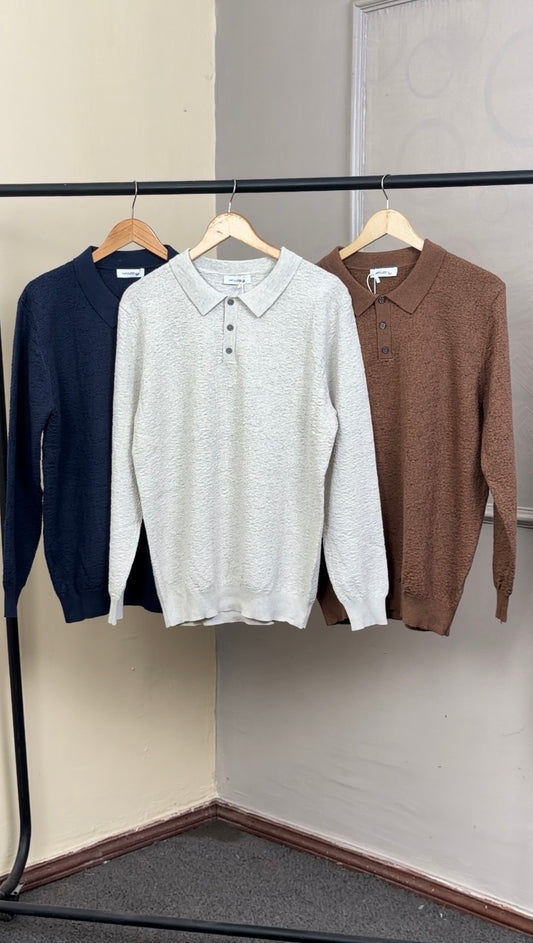 KNITTED POLO E41077