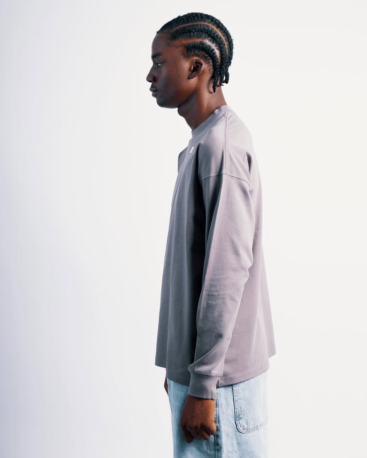 PLAIN LONGSLEEVE IN GREY