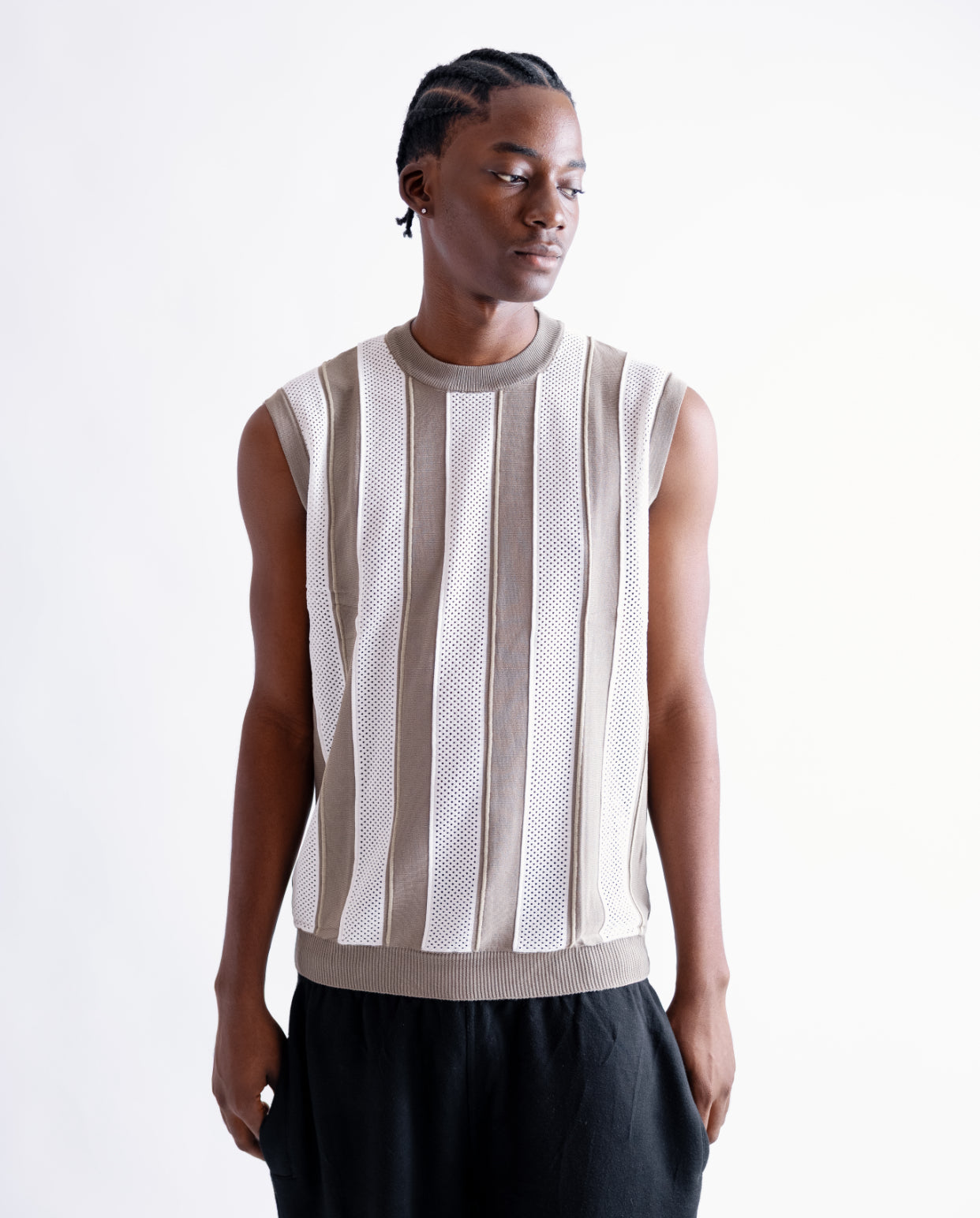 Knitted Polo Sleeveless