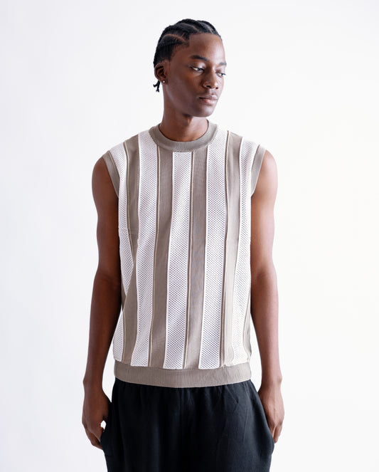 Knitted Polo Sleeveless