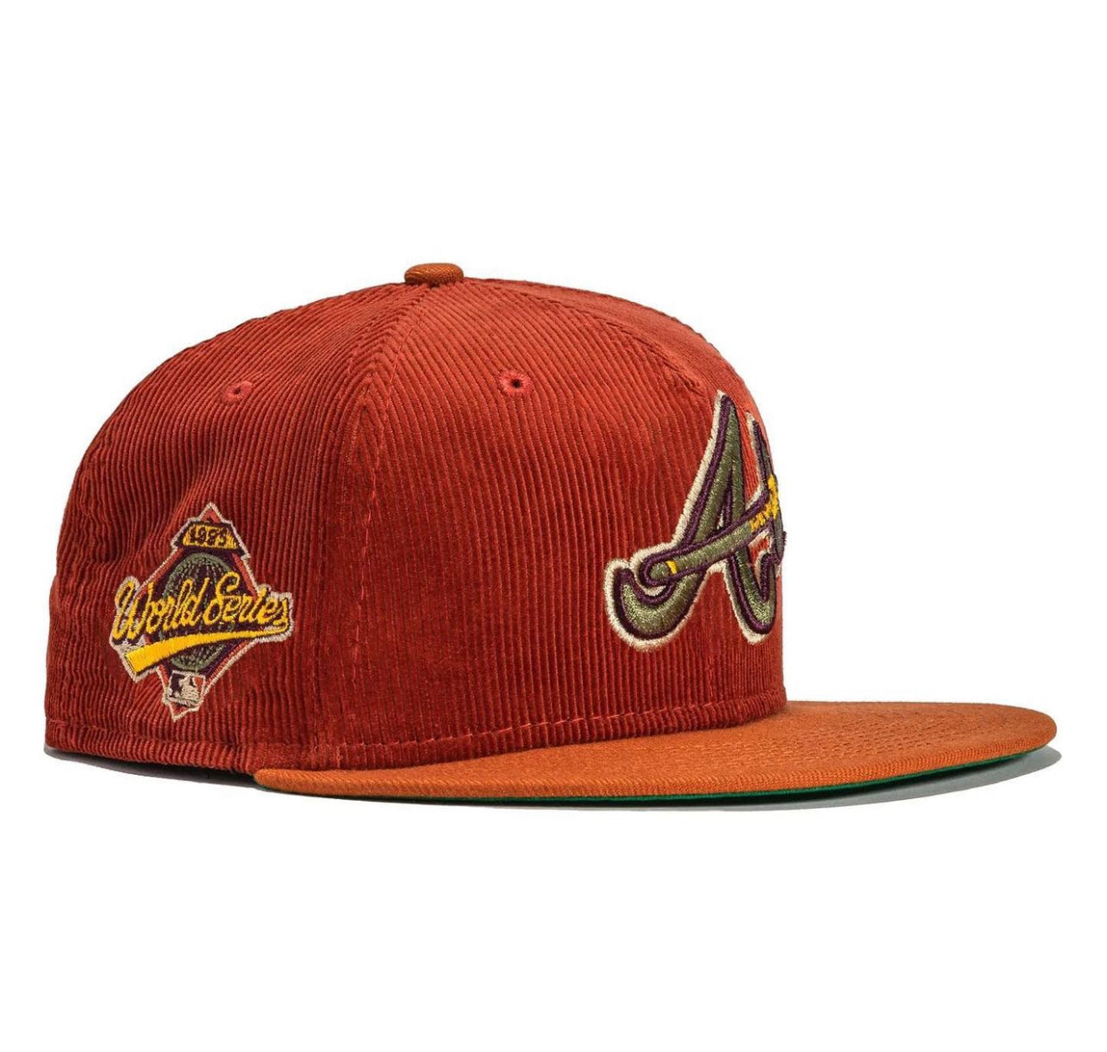 Atlantic braves 1997 World Series patch hat burnt orange (adjustable)