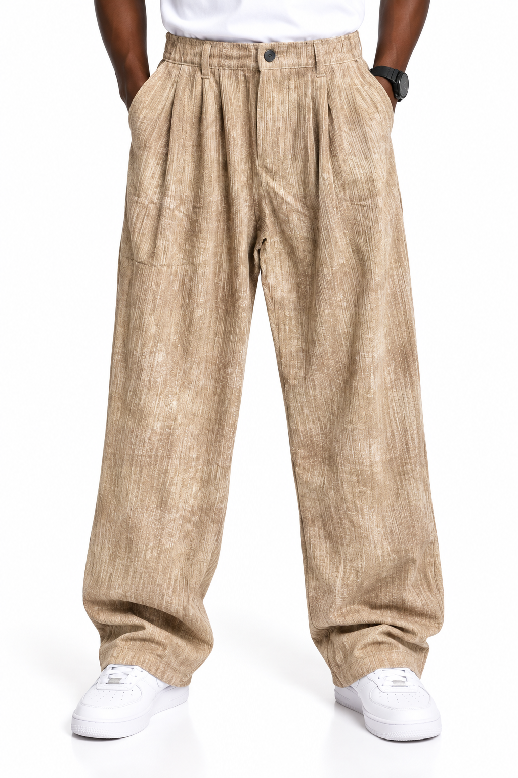 Giesto corduroy pants in brown