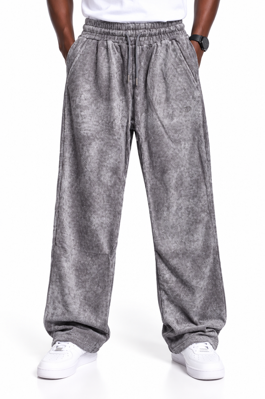 Giesto corduroy pants in washed grey