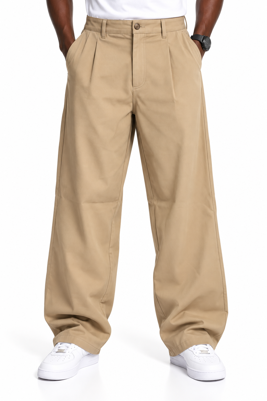 Giesto corduroy khaki pants