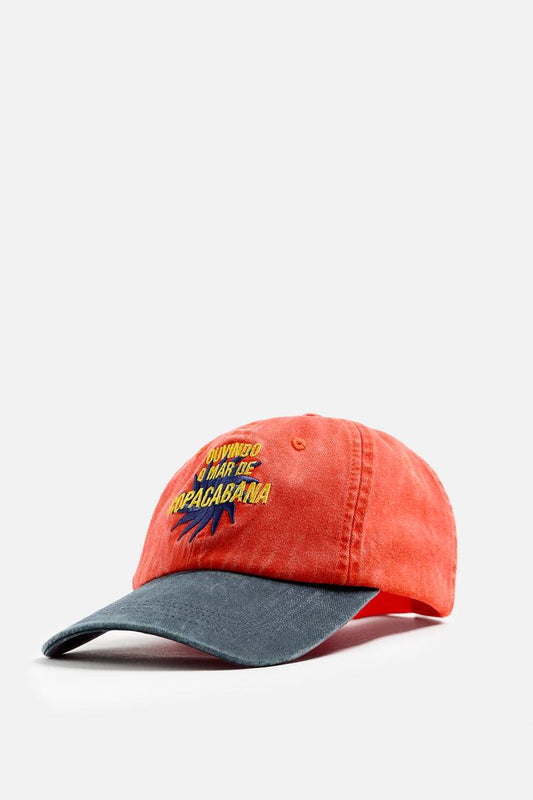 ZARA CAP WITH CONTRAST EMBROIDERY