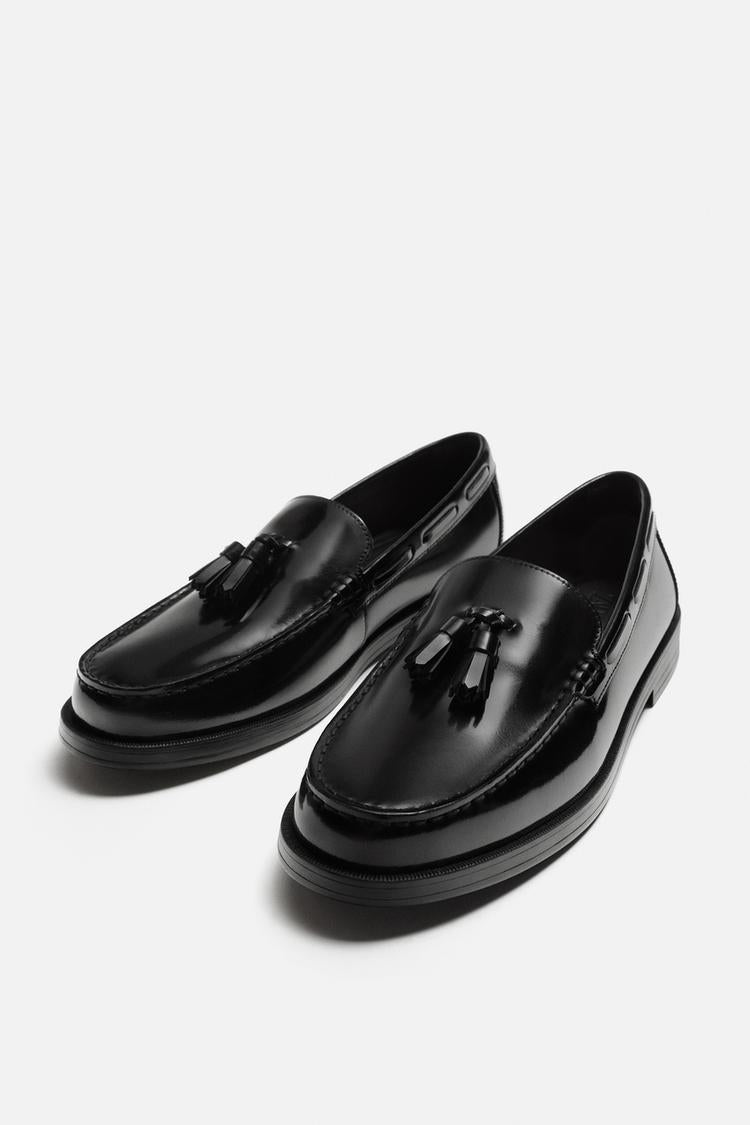 ZARA LEATHER TASSEL LOAFER