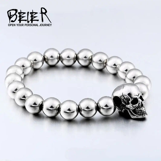 BEIER Steampunk Metal Skull Bracelets
