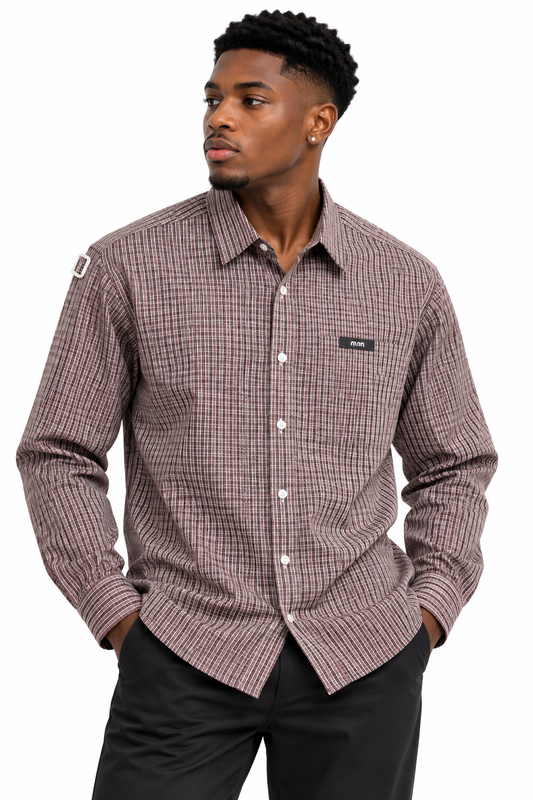Marrakech checkered longsleeve shirt