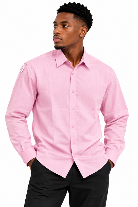 Retro cl pink button up shirt