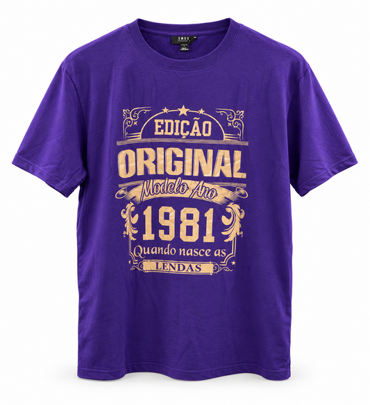 Smog original tee in purple