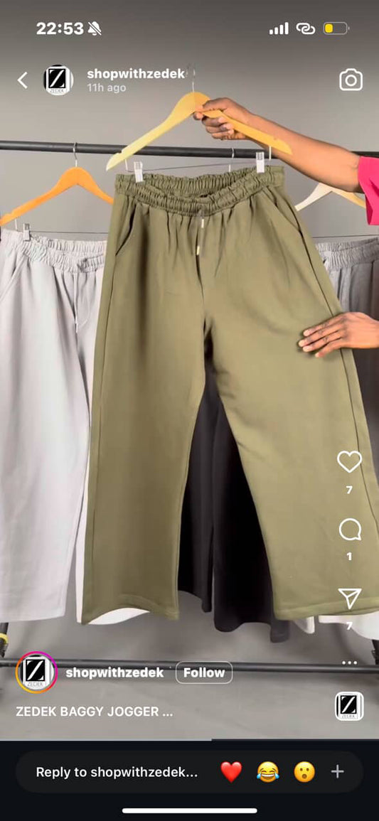 ZEDEK BAGGY JOGGER IN GREEN
