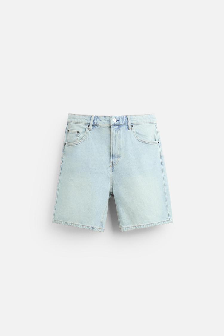 ZARA BASIC DENIM BERMUDA SHORT