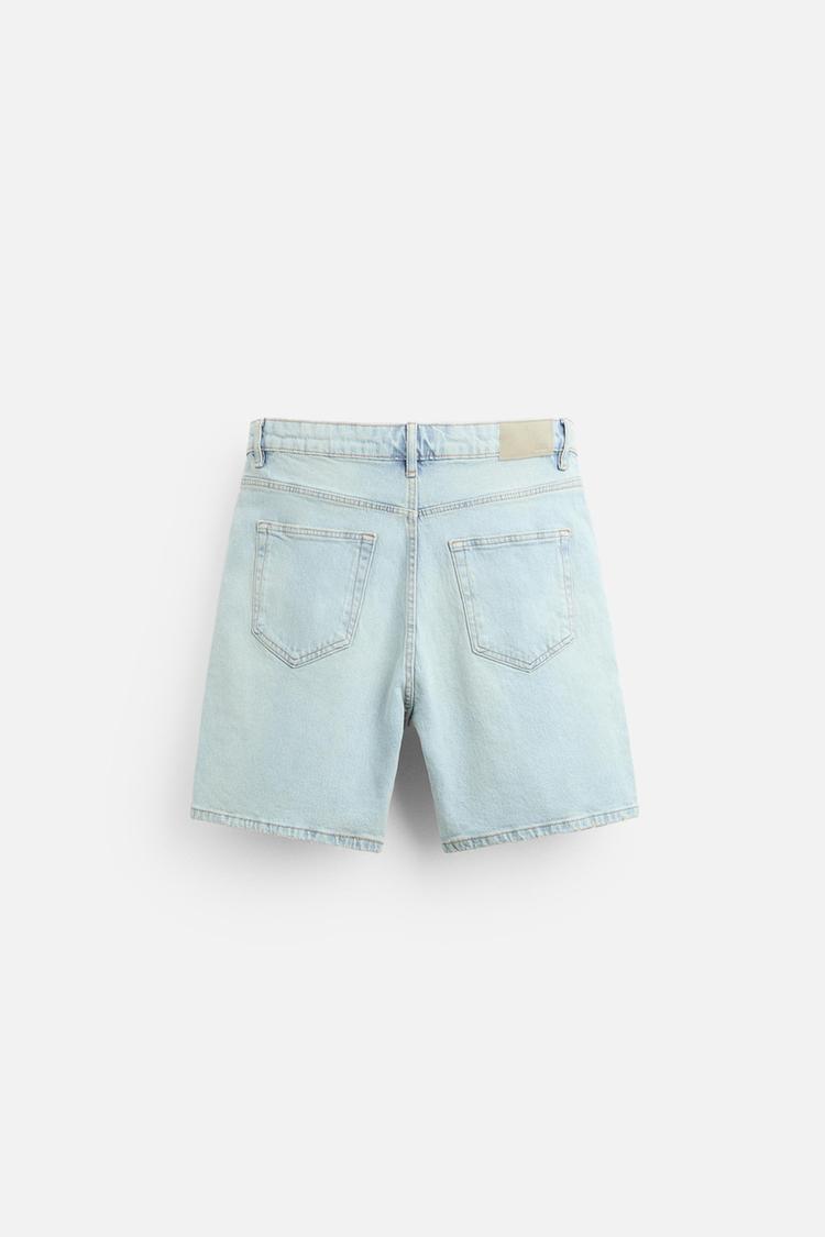 ZARA BASIC DENIM BERMUDA SHORT