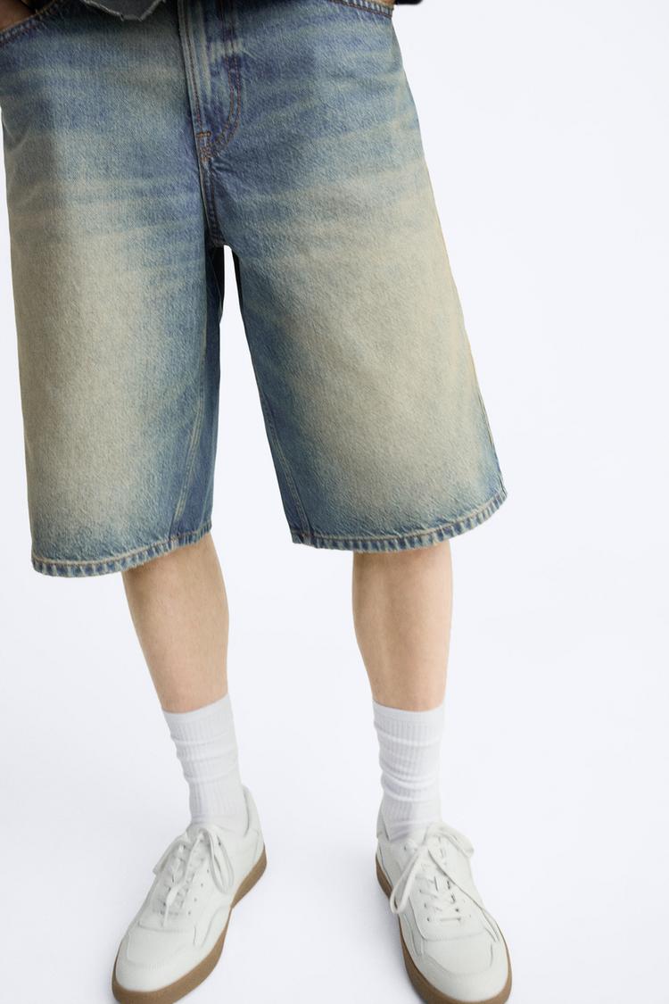 ZARA BAGGY FIT BUERMUDA JORTS