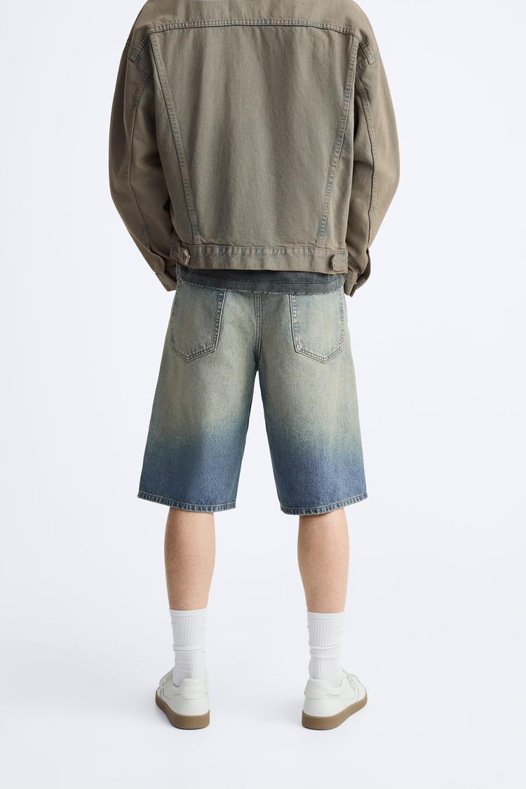 ZARA BAGGY FIT BUERMUDA JORTS