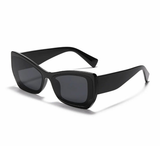 Retro Glasses (Black) - Female
