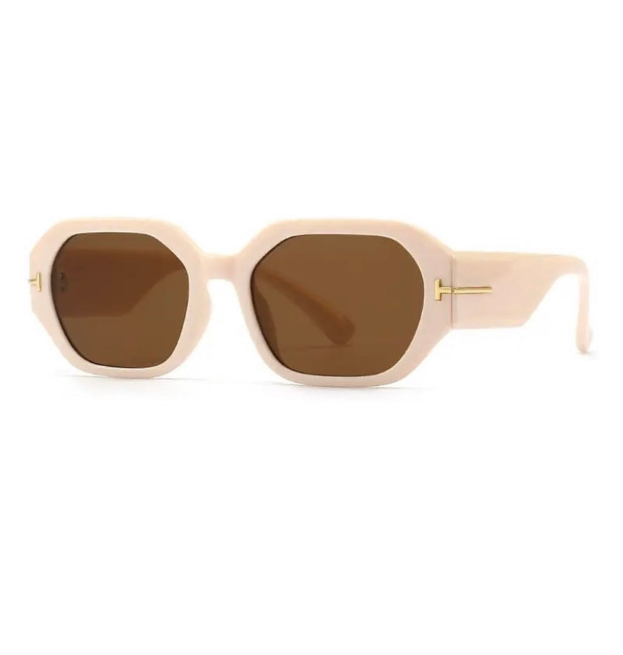 Retro sunglasses in nude - Female