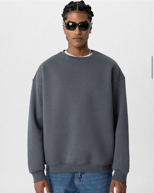 Vamos Premium Oversized Sweatshirt in grey