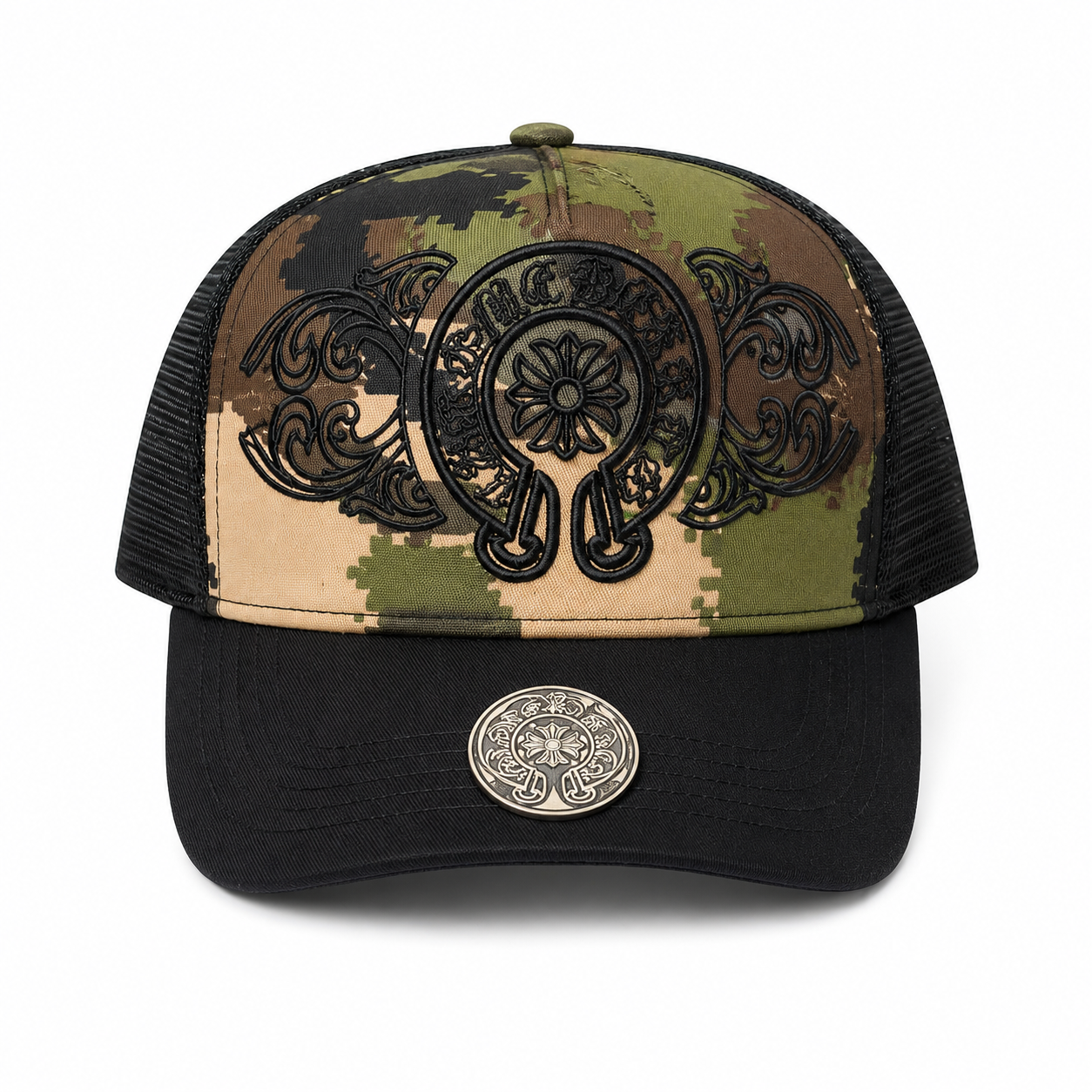 Chrome of Heart Camo Hat